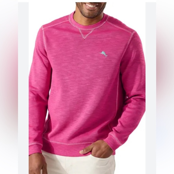 Tommy Bahama Tobago Bay Crewneck Pima Cotton Blend Fully Lined Mens Sz S Sweater